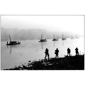 扁舟緩緩行2003麗水61cm×51cm